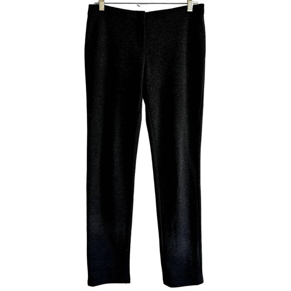 J. Jill Trouser Pants Straight Leg Stretch Casual Career Viscose Black 6 Petite - Picture 1 of 6